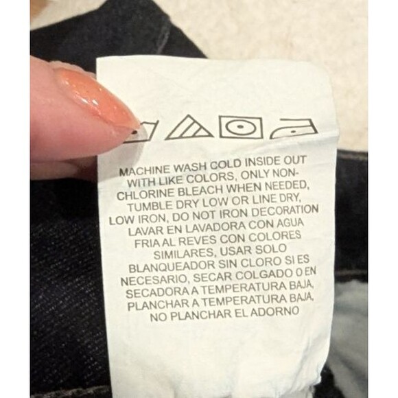 Lee‎ Riders Jeans Womens 14 Petite Black High Rise Bootcut Dark Wash Denim - Picture 7 of 7